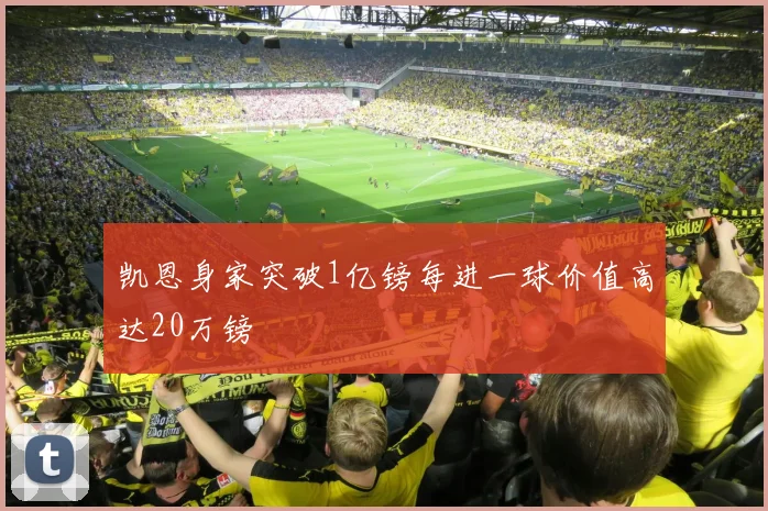 凯恩身家突破1亿镑每进一球价值高达20万镑